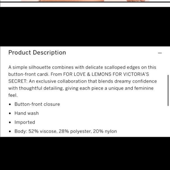 For Love and Lemons Victoria Secret Nina Cardigan - Picture 9 of 9